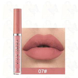 Fashion 12 Colors Waterproof Matte Nude Lipstick Lip Pigment