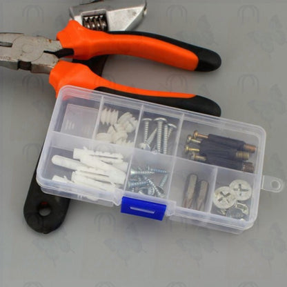10 Grid Plastic Transparent Storage Box Jewelry Manicure Container