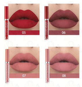 Fashion 12 Colors Waterproof Matte Nude Lipstick Lip Pigment