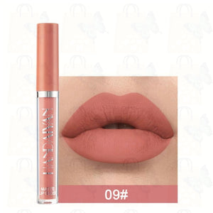 Fashion 12 Colors Waterproof Matte Nude Lipstick Lip Pigment