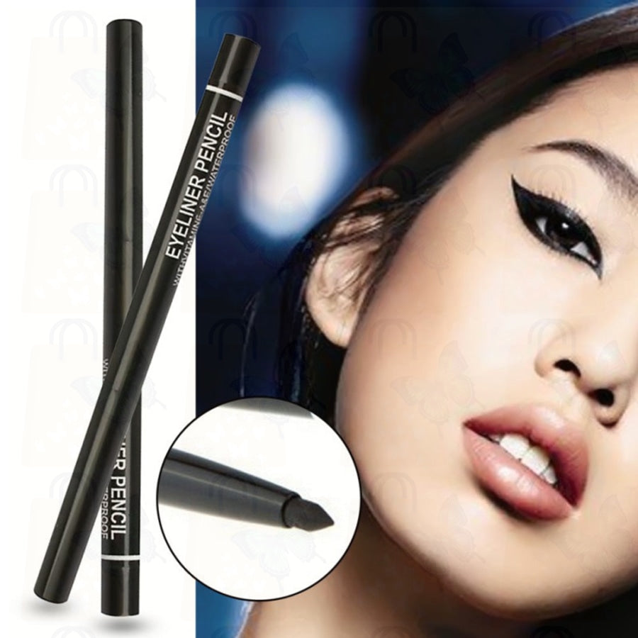 1PC Black Eyeliner Waterproof Long Lasting Eye Liner Pencil