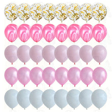 Load image into Gallery viewer, 40 Pcs Balloons Set Agate Marble Balloons With Confetti Balloons
