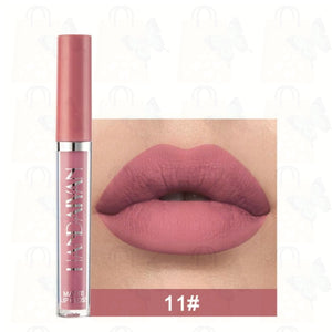 Fashion 12 Colors Waterproof Matte Nude Lipstick Lip Pigment