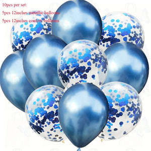 10pcs/lot Mix Rose Gold Confetti Balloons Birthday Party Decorations