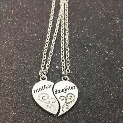 Mother Daughter Necklace Jewelry Zinc Alloy Best Friends  Necklace For Women
