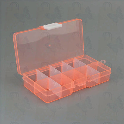 10 Grid Plastic Transparent Storage Box Jewelry Manicure Container