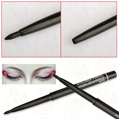 1PC Black Eyeliner Waterproof Long Lasting Eye Liner Pencil