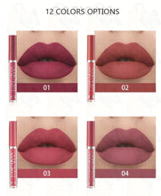 Load image into Gallery viewer, Fashion 12 Colors Waterproof Matte Nude Lipstick Lip Pigment
