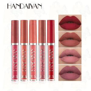 Fashion 12 Colors Waterproof Matte Nude Lipstick Lip Pigment