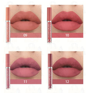 Fashion 12 Colors Waterproof Matte Nude Lipstick Lip Pigment