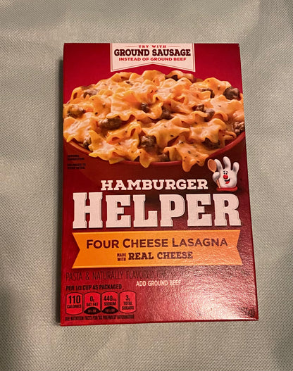 Hamburger Helper Four Cheese Lasagna made with Real Cheese 155g
