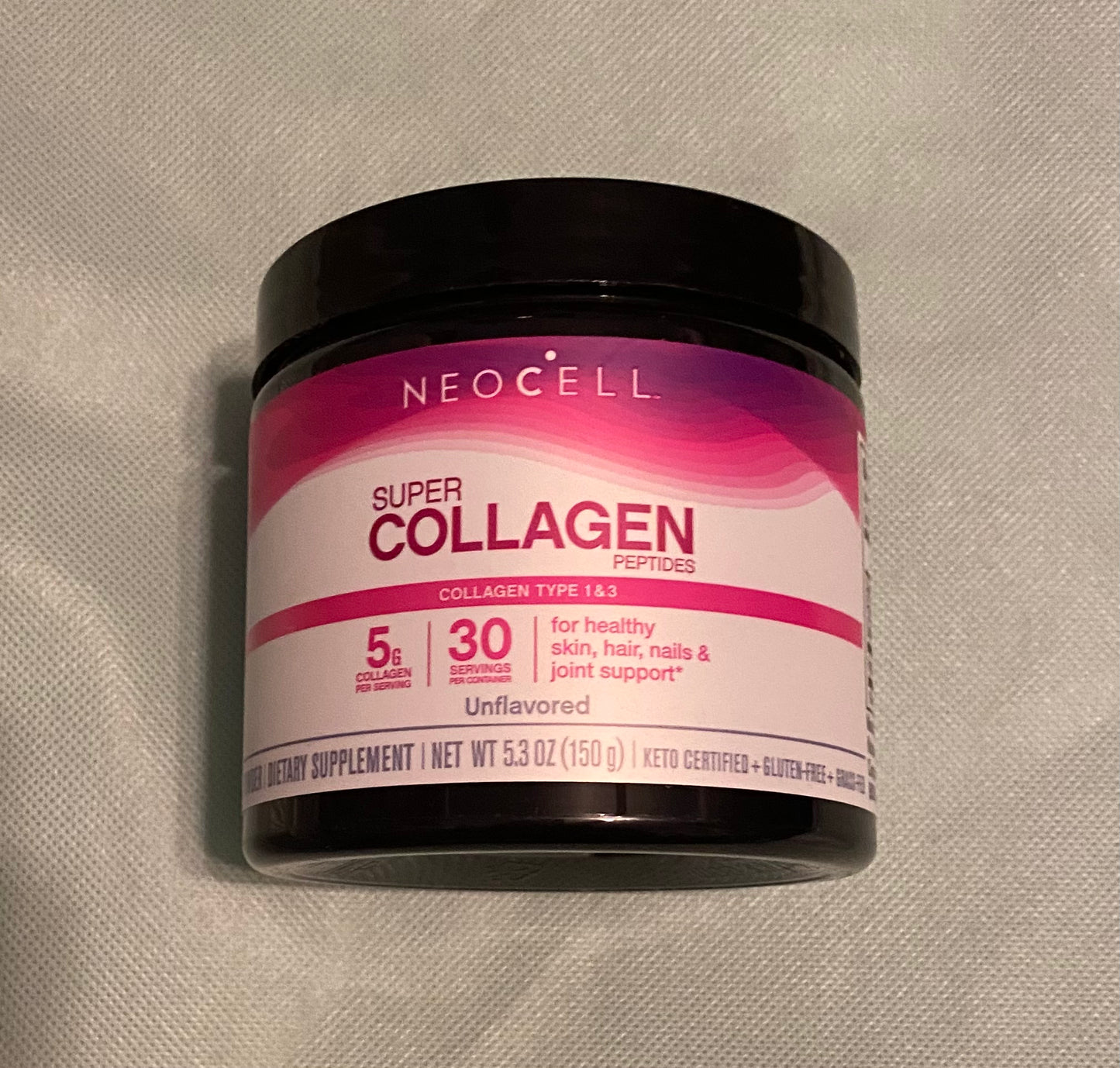 NeoCell Super Collagen Peptides,Unflavored, 5.3 Ounces(150g)
