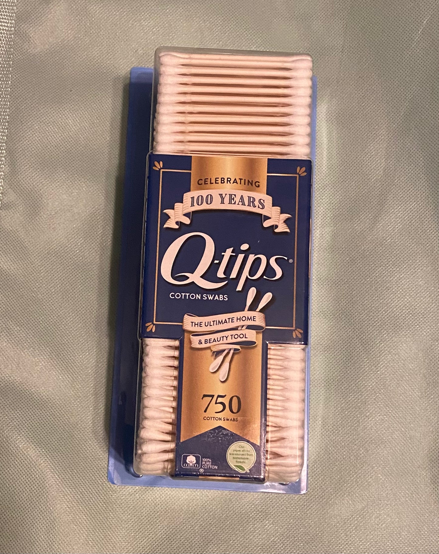 Q-Tips 100% Pure cotton Swabs 750 cotton buds (U.S.A)