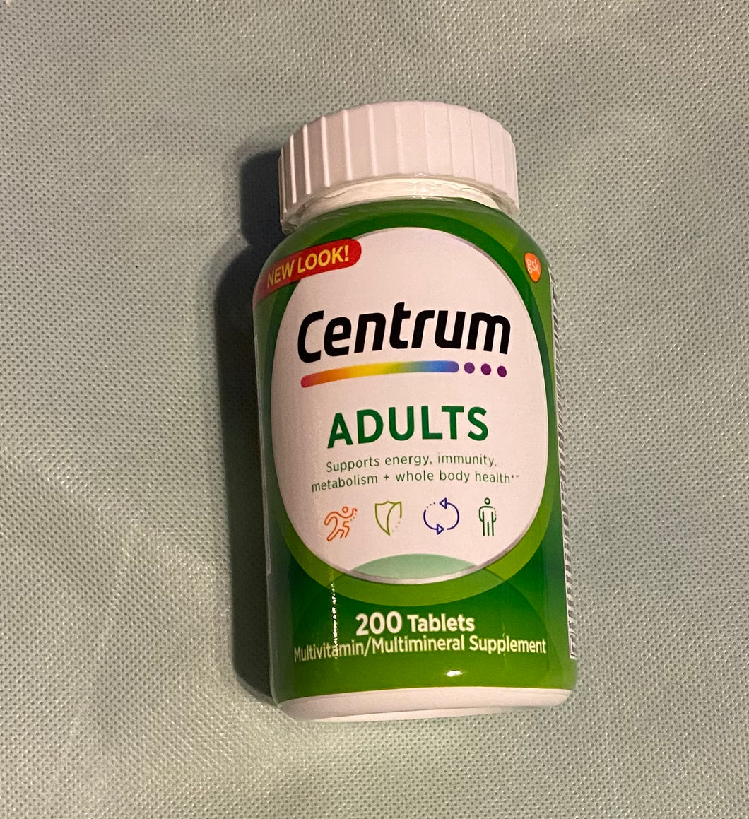 Centrum Adult Multivitamins Multivitamin/Multimineral Supplement, 200 Ct