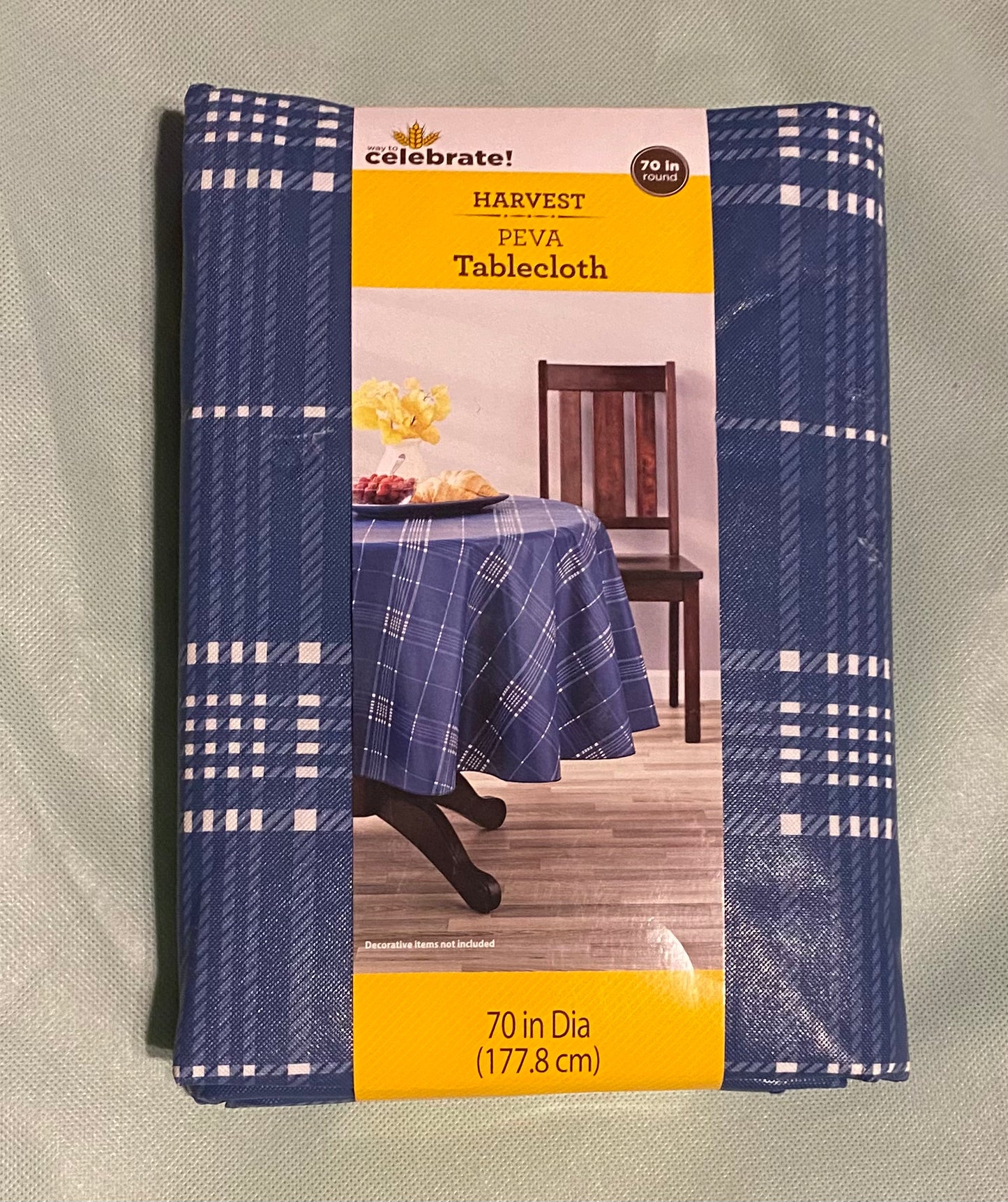 Harvest Peva Tablecloth 70 in round (177.8cm)