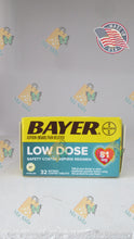 Load image into Gallery viewer, Bayer Low Dose Aspirin Regimen Pain Reliever (81mg) 32 Enteric Coated Tablets
