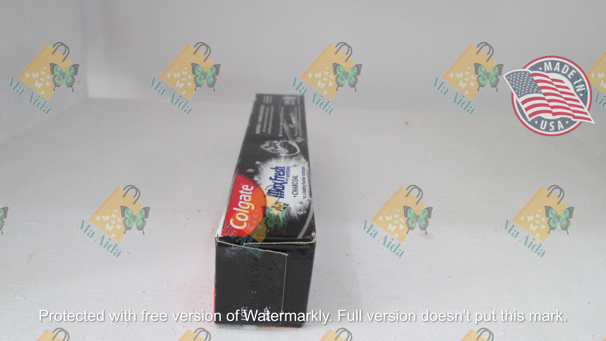 Colgate MaxFresh With Whitening Charcoal Mint 10x Longer Lasting Cool 1.9oz (53.8g)