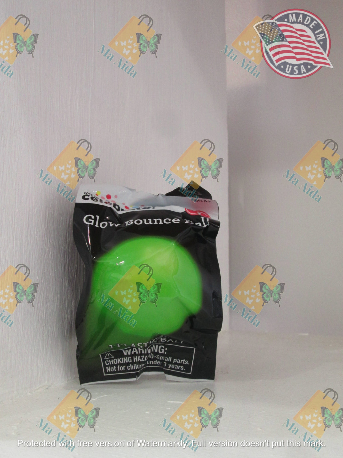 Glow Bounce 1 Plastic Ball Toys Age 8+