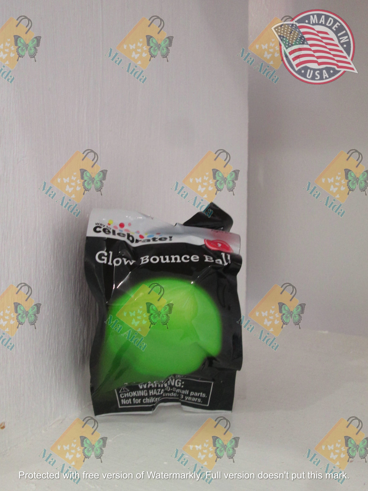 Glow Bounce 1 Plastic Ball Toys Age 8+