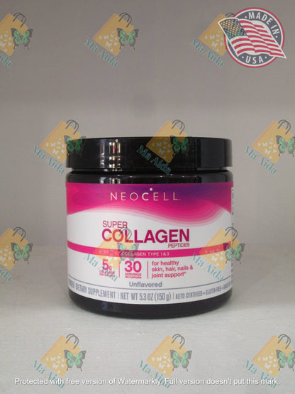 NeoCell Super Collagen Peptides,Unflavored, 5.3 Ounces(150g)