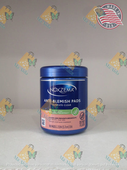 Noxzema Anti-blemish Pads Made With Real Eucalyptus Extract 90 Pads 5.7cm