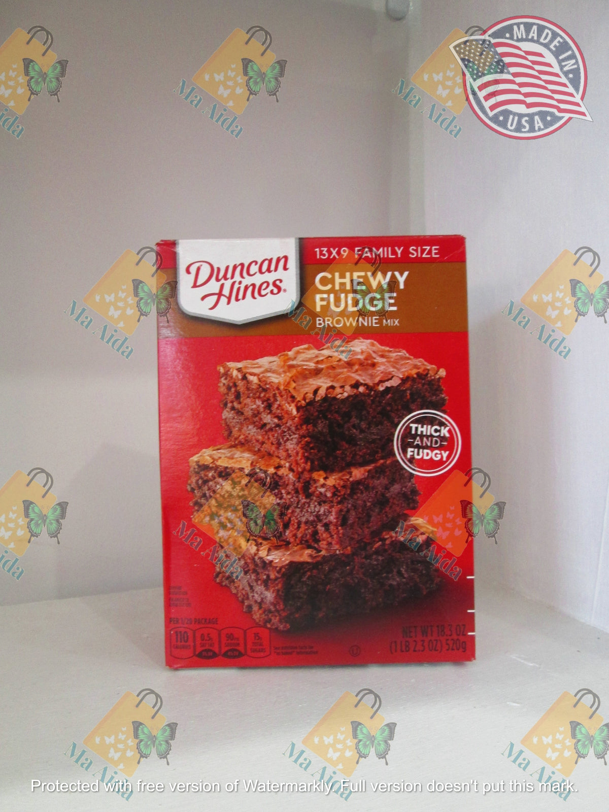 Duncan Hines Chewy Fudge Brownie Mix Family Size (520g)