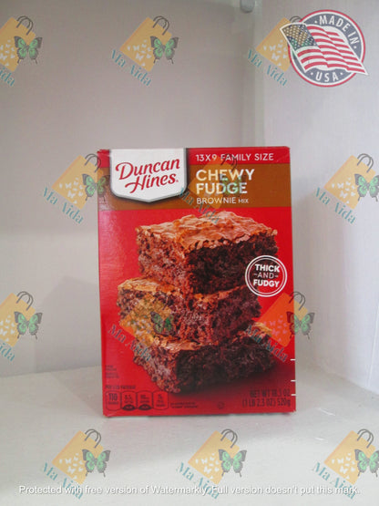 Duncan Hines Chewy Fudge Brownie Mix Family Size (520g)