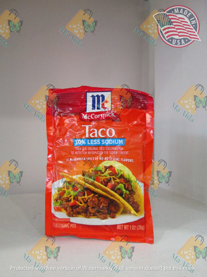 McCormick 30% Less Sodium Taco Seasoning Mix, 1 oz(28g)