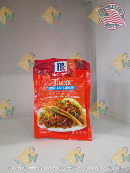 McCormick 30% Less Sodium Taco Seasoning Mix, 1 oz(28g)