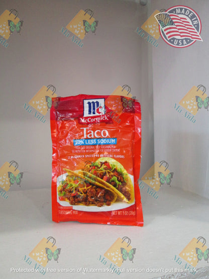 McCormick 30% Less Sodium Taco Seasoning Mix, 1 oz(28g)