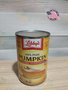 Libby's 100 % pure PUMPKIN all natural Gluten Free 15 oz (425g)