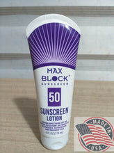 Load image into Gallery viewer, MAX Block Sunscreen 50 lotion paraben free (118ml) U.S.A
