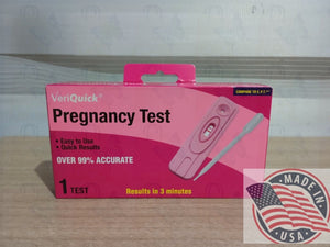 VeriQuick Pregnancy Test easy to use and quick Result in 3 minutes (1 Test)