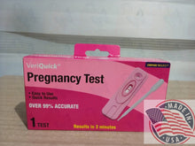 Load image into Gallery viewer, VeriQuick Pregnancy Test easy to use and quick Result in 3 minutes (1 Test)
