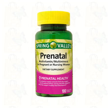 Load image into Gallery viewer, Spring valley Prenatal multivitamin/multimineral for pregnant or nursing women 100 tablets
