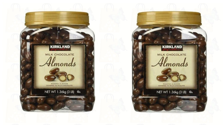 Kirkland Signature Milk Chocolate Roasted Almonds, 1.36kg (3lb)