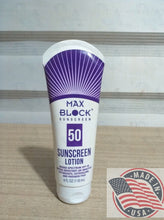 Load image into Gallery viewer, MAX Block Sunscreen 50 lotion paraben free (118ml) U.S.A
