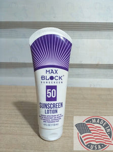 MAX Block Sunscreen 50 lotion paraben free (118ml) U.S.A