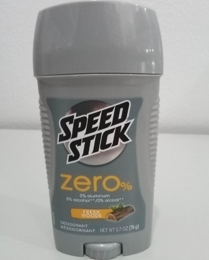 Speed Stick Zero Deodorant for Men, Fresh Woods, 2.7 Oz(76g)