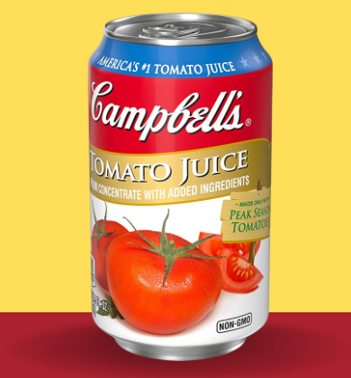 Campbell's Tomato Juice 5.5 Oz Can, 5.5 Oz(163ml)