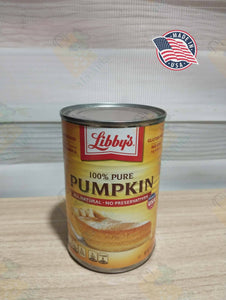 Libby's 100 % pure PUMPKIN all natural Gluten Free 15 oz (425g)