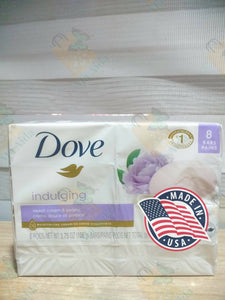 DOVE Indulging sweet cream & peony 8 bar soap 3.75 oz (850g)