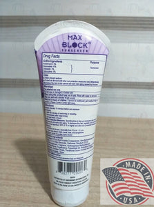 MAX Block Sunscreen 50 lotion paraben free (118ml) U.S.A