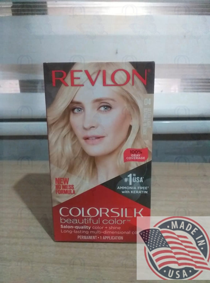 REVLON #04 Permanent color Ultra Light natural blonde ammonia free w/keratin (U.S.A)