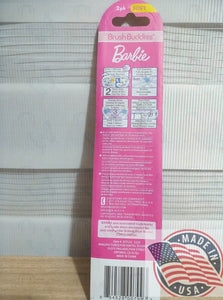 Brush Buddies Barbie soft 2 pack Toothbrush FOR 3+ KIDS girl (U.S.A)