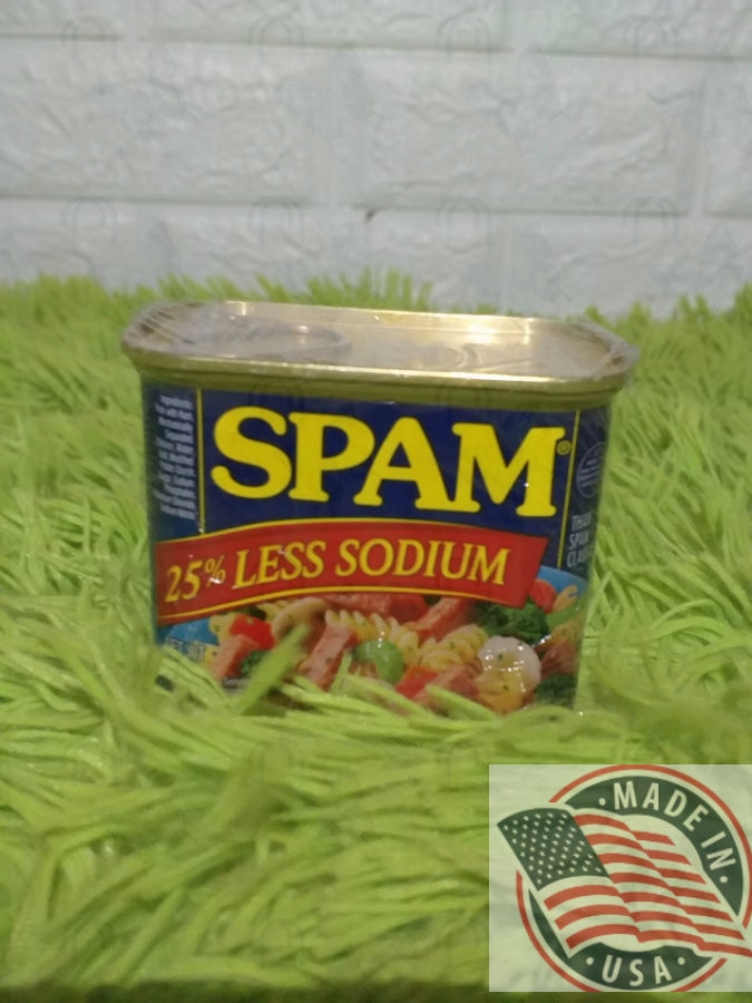 spam 25% less sodium 12 oz