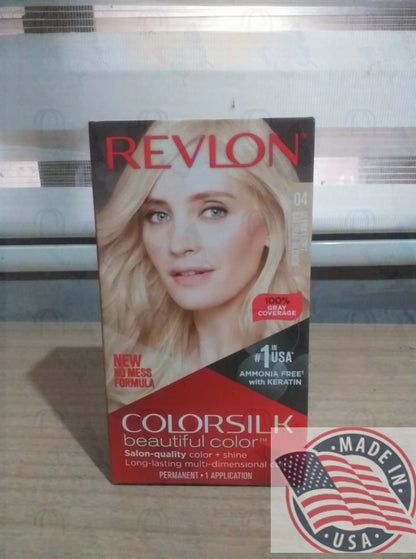 REVLON #04 Permanent color Ultra Light natural blonde ammonia free w/keratin (U.S.A)