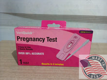 Load image into Gallery viewer, VeriQuick Pregnancy Test easy to use and quick Result in 3 minutes (1 Test)
