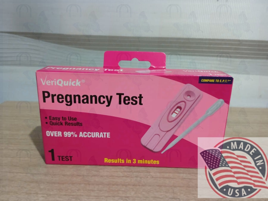 VeriQuick Pregnancy Test easy to use and quick Result in 3 minutes (1 Test)