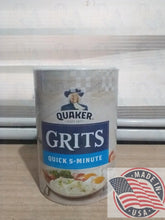 Load image into Gallery viewer, Quaker Grits quick 5- minute 24 oz (680g)
